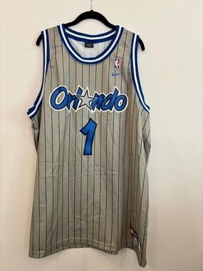 Tracy McGrady #1 Orlando Magic Nike NBA Jersey XXL +2 Vintage Gray #A76